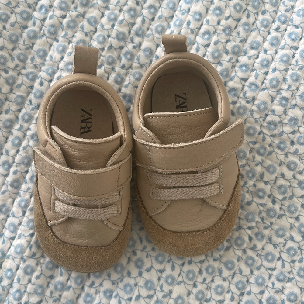 Zara baby leather shoes